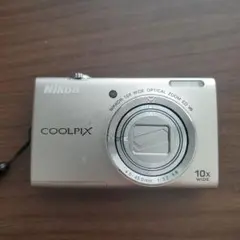 【動作確認済み】Nikon COOLPIX S6200 シルバー 10倍ズーム 動作未確認】Nikon COOLPIX S6200 シルバー 10倍ズーム