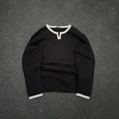 00s OLD UNIQLO archive ヘンリー薄手ニット C-boy