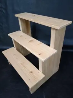 折りたたみコの字ラック横幅45cm 3点セット】 ダークウォルナット