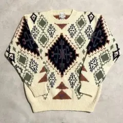 90's MITSUMINE ミツミネ ウール ニット セーター Lサイズのサムネイル