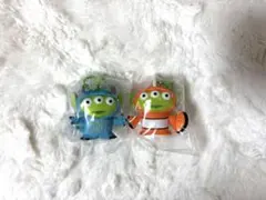 リトルグリーンメン　ピコスチュームエイリアン　ピクサー　フィギュアマスコット2点