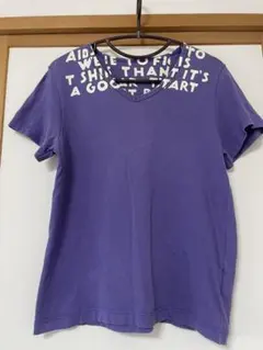 マルジェラ エイズTシャツ　Vネック　パープル Sのサムネイル