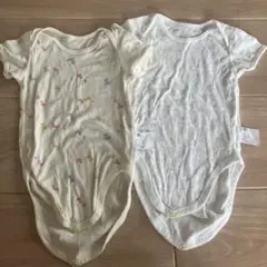 ユニクロ　ベビー肌着 半袖ロンパース 2枚セット