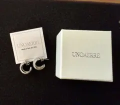 UNOAERRE フープピアス シルバーカラー イタリア製のサムネイル