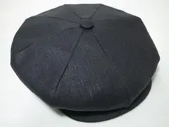USA製ニューヨークハット新品Linen Big Appleリネン素材 大ぶり黒 USA製ニューヨークハット新品Linen Big Appleリネン素材 大ぶり黒