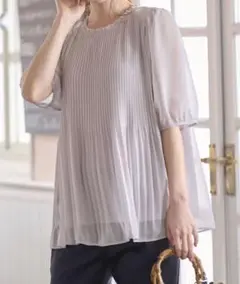 any sis エアリープリーツブラウス