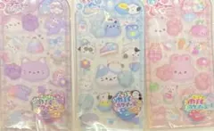 3点セット　もちプニューステッカー　肉球スクイーズつき