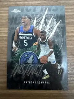 Anthony Edwards Topps Chrome Instinct
