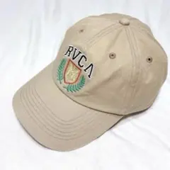 RVCA キャップ ベージュ 刺繍ロゴ ベースボールキャップ 廃盤レアのサムネイル
