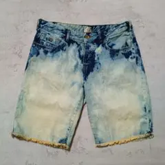 SCOTCH&SODA デニム ハーフパンツ ヴィンテージ加工 30サイズのサムネイル