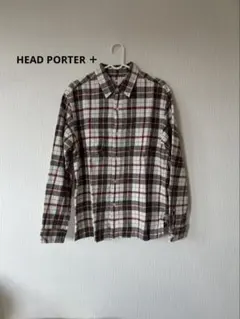 HEAD PORTER PLUS チェック柄ネルシャツ M