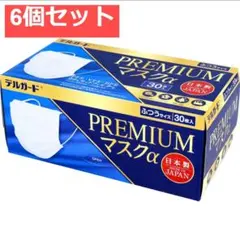 デルガード PREMIUMマスクα ふつうサイズ 30枚入 6個セット