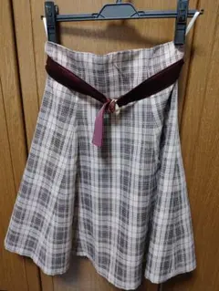 プロポーションボディドレッシング チェックスカート