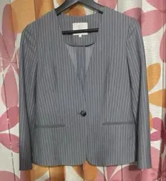 B＆Yユナイテッドアローズ　ノーカラージャケット グレー　1つボタンM