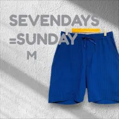 セブンデイズサンデイ ショートパンツ ハーフパンツ ネイビー M 春夏コーデのサムネイル