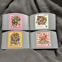 【名作4点セット】ニンテンドー64 ソフト スマブラ/マリパ2,3/カービィ64