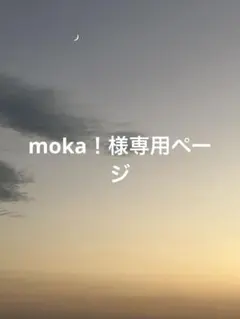 moka！様専用ページ