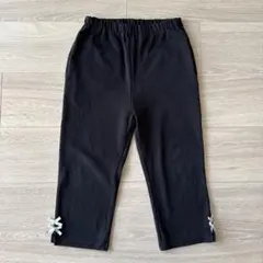 プティマイン　ハートポケット　レギンスパンツ　黒　130