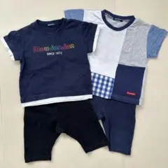 【moujonjon】 Tシャツ 2枚セット ＆　パンツ 2枚セット 90cm