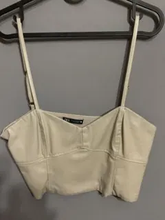 ZARA クリーム色 ビスチェ