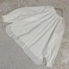 UNTITLED ブラウス アイボリー 2 フリル キレイめ オフィス 上品のサムネイル