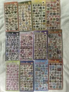 【正規品】ボンボンドロップシール　和柄　12枚セットコンプリート品