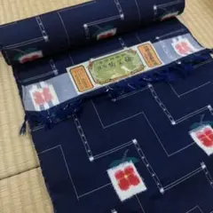 r*o様 新品未使用 正絹 伝統工芸士 木村竜之花織 紬着物 水色 - メルカリ