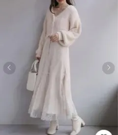 ワンアフターアナザーナイスクラップ　あざとモテカーディガン　キャミワンピース