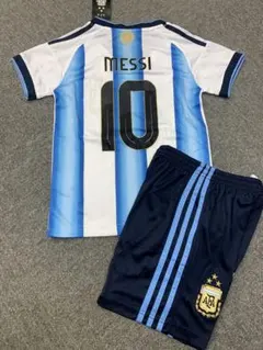 140cmアルゼンチン新モデル　メッシ 子供サッカーシャツセット