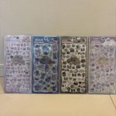 【正規品】プチドロップステッカー、ジュエルプチドロップ　スティッチ　4つセット