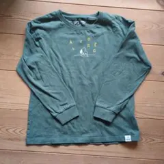 ◯UNIQLO　PEANUTS 長袖Tシャツ 130サイズ オリーブグリーン