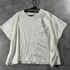 ICB 異素材切替　Tシャツ 大きいサイズ ビッグシルエット モード系　XLのサムネイル