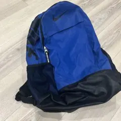 Nike 青 バックパック メッシュポケット付き　リュック　大容量　通学バック