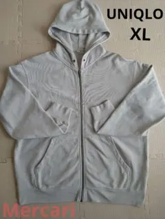 UNIQLO　フルジップパーカー　XL ライトグレー