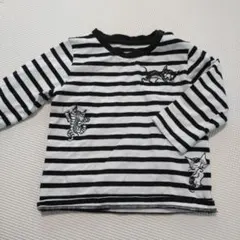 gronph ストライプ猫Tシャツ 80サイズ