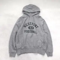 アメリカンホリック パーカー プルオーバー トップス フーディ シンプル グレー