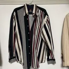 美品　古着　ストライプ 長袖シャツ