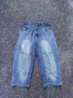 古着 00s akademiks デニムパンツ ワイド baggy Y2K 極太のサムネイル