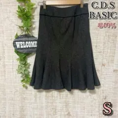 【C.D.S BASIC】シーディーエスベーシック スカート ひざ下　S相当