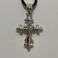 JINA BRING Debut Silver ジルコニアクロスペンダントトップ