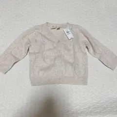 ベビーギャップ　カーディガン　くま　70cm オートミール