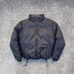 old UNIQLO 短丈 ダウンジャケット リバーシブル ドローコード