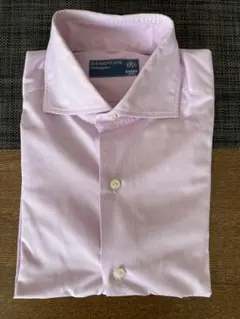 【美品】BARBA バルバ DANDYLIFE シャツ 38 ピンク ナポリ