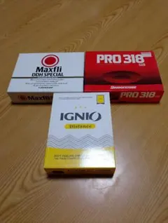 ゴルフボール 3種セット Maxfli Bridgestone Ignio