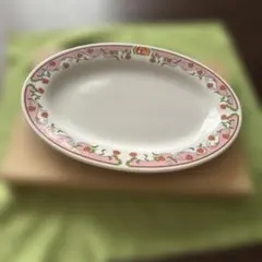 餃子の王将 お店とお揃い！餃子の皿 薔薇柄 オリジナルグッズ　ノベルティ　箱付のサムネイル