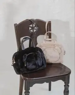 ケロケロ様専用ページ☆青木美沙子　くま ショルダーバッグ　ブラック　しまむら☆