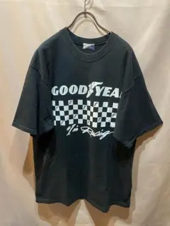 GOOD YEAR RacingチェッカーフラッグTシャツグッドイヤーレーシングのサムネイル