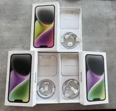 iPhone 14 箱　付属品　3個セット（黒2白1）