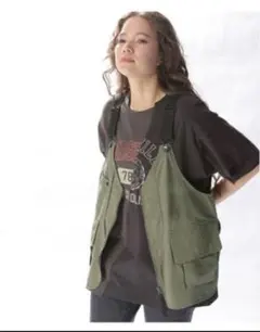 【niko and…】 ニコアンド フィッシングベスト ミリタリーベスト