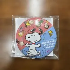 USJ缶バッチ スヌーピー